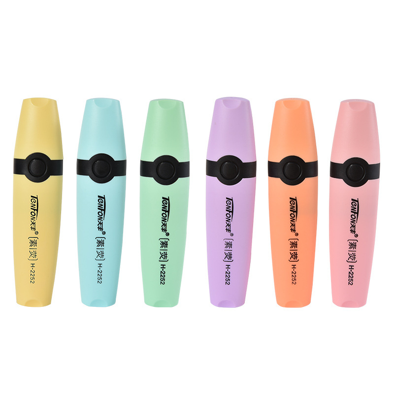 Pastel Highlighter Set Double Ended - 6 Teile/satz Pastell Flache Einzigen Kopf
