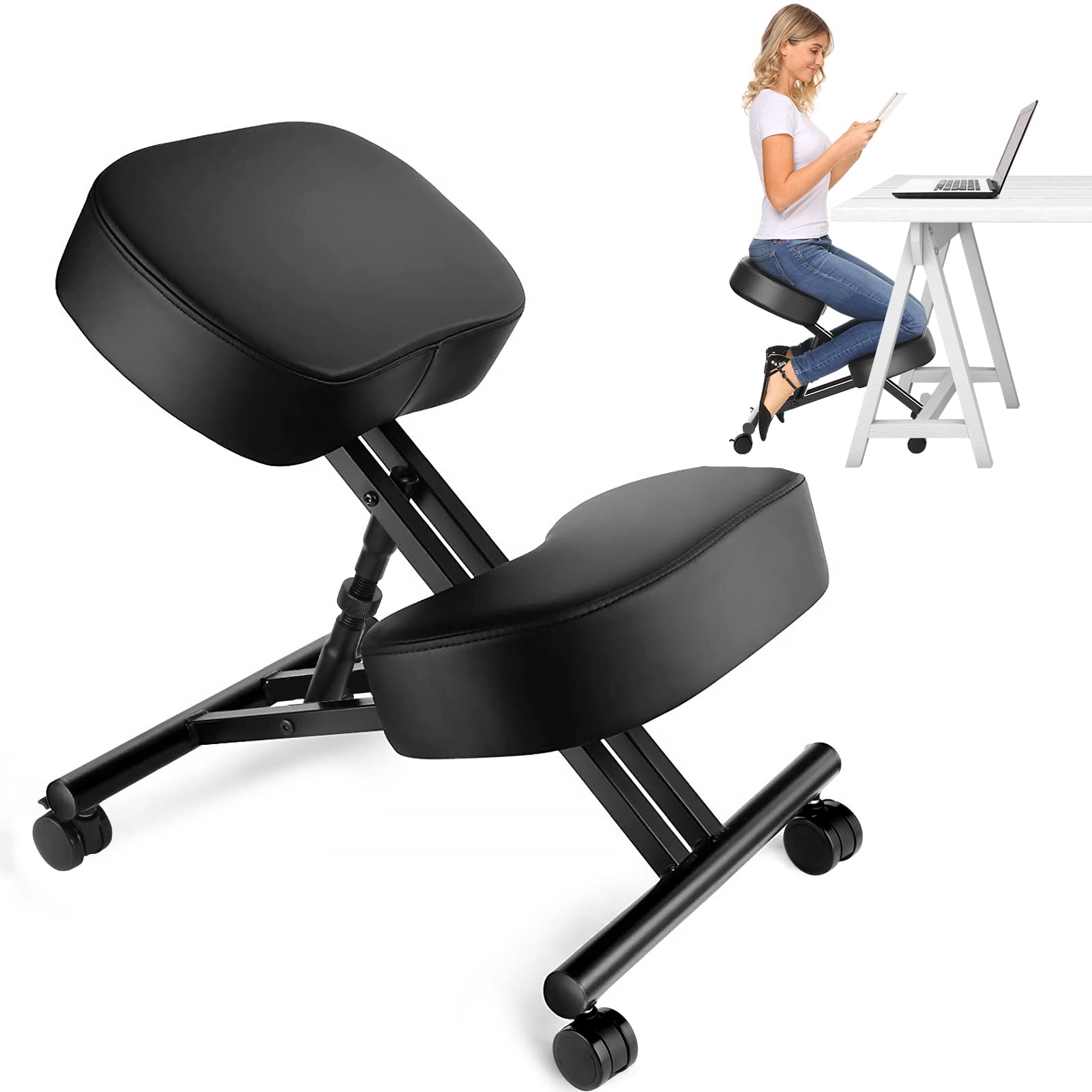 Office Furniture - Ergonomischer Kniestuhl für Büro, Verstellbarer Hocker