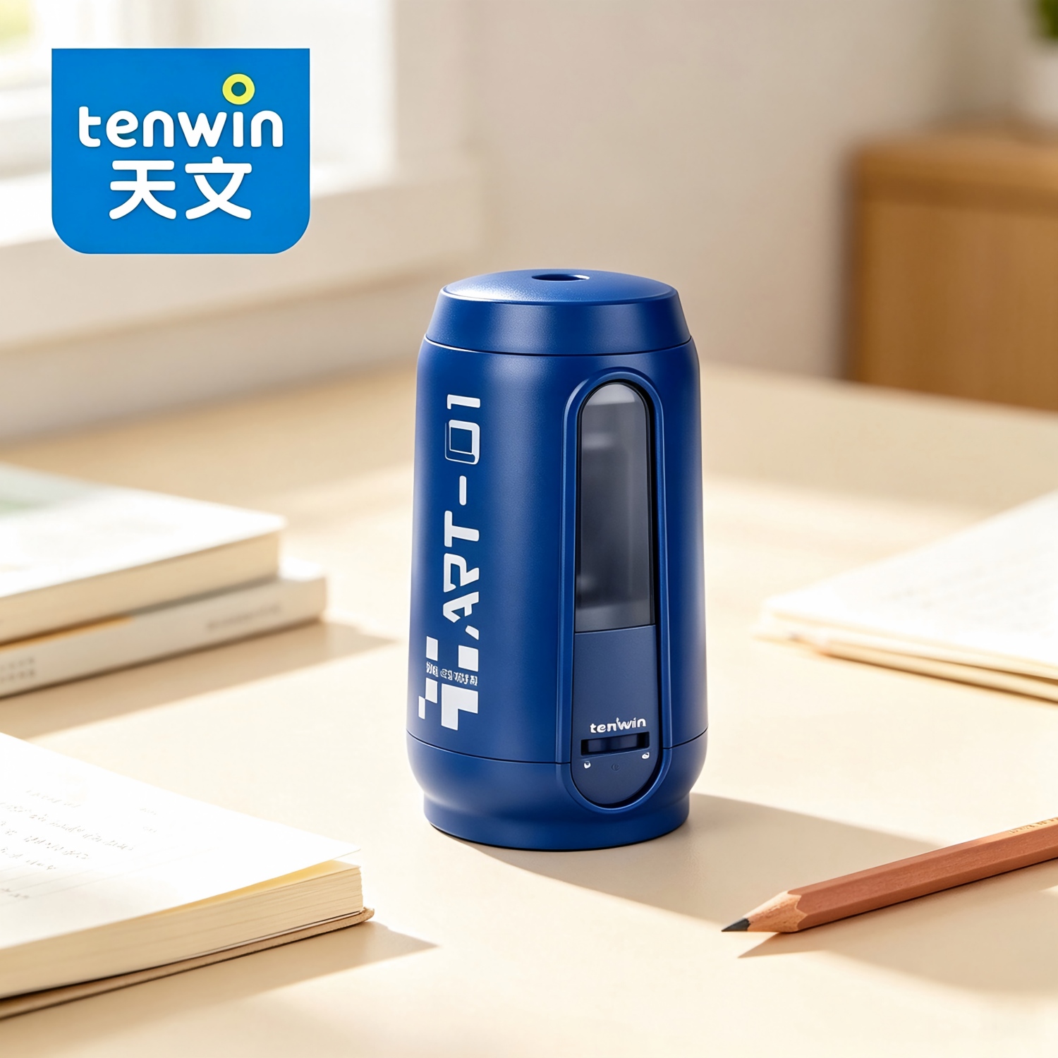 Electric Pencil Sharpener Usb - Tenwin USB-C Wiederaufladbarer Automatischer Elektrischer Bleistiftspitzer,