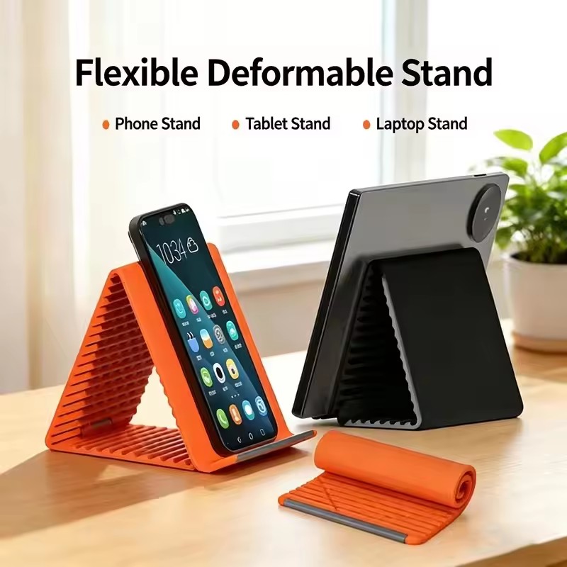 Desk Accessories - Flexibler Tragbarer Telefonständer aus Silikon für
