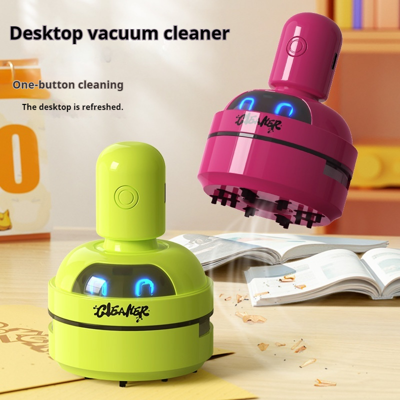 Mini Desktop Vacuum Cleaner For Eraser Dust - Neue Version Cartoon Mini Tragbarer Tischstaubsauger,