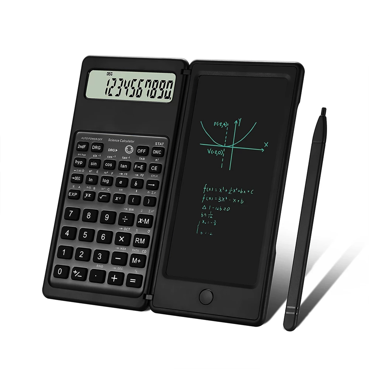 Scientific Calculator For Secondary School - Wissenschaftlicher Taschenrechner mit Schreibtablett, multifunktionaler technischer