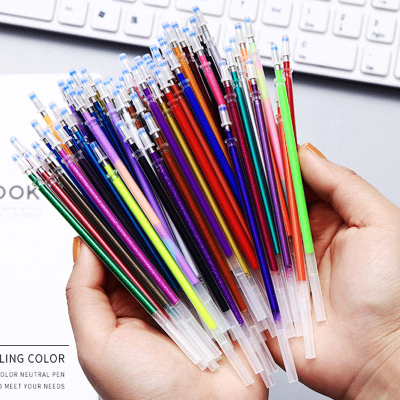Pastel Highlighter Set Double Ended - Gel Stift Refills Set 12/100 Farben