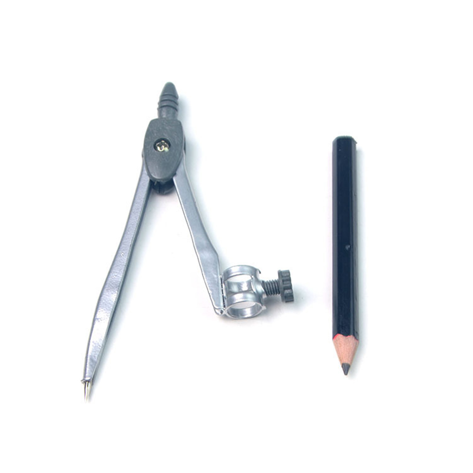 Math Geometry Set With Compass - Metall-Kompass-Set, professionelles Geometrie- und Mathematik-Zeichenwerkzeug, Präzisions-Stifthalter,