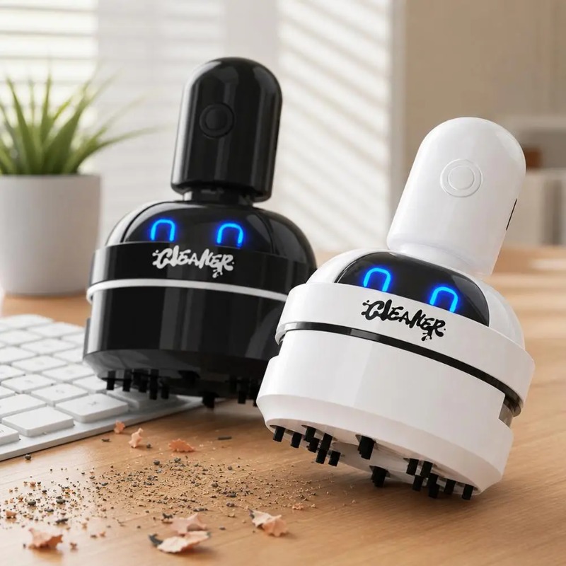 Mini Desktop Vacuum Cleaner For Eraser Dust - Desktop-Staubsauger Cartoon Mini Tragbar Für Radiergummispäne,