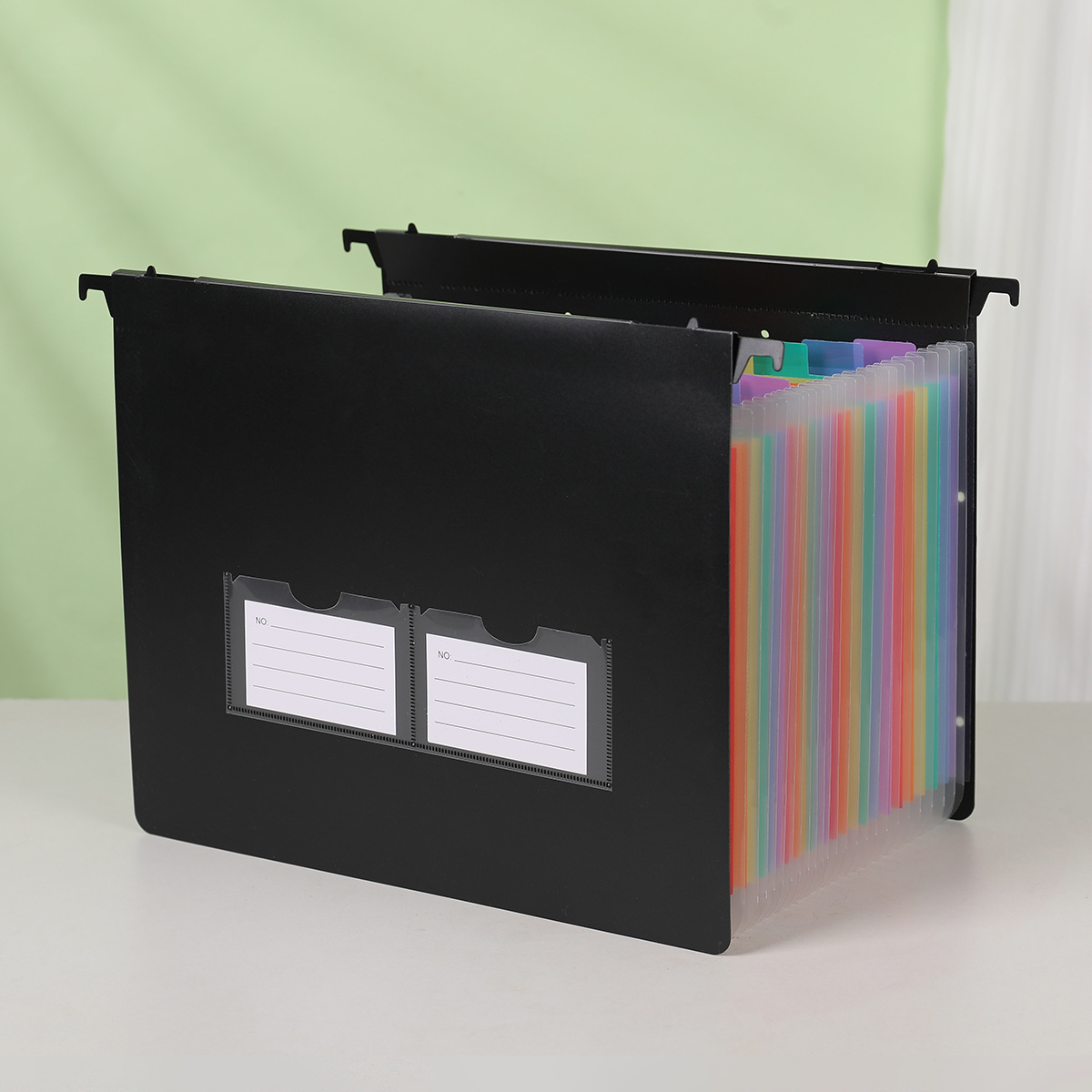 Expandable Accordion File Folder 13 Pockets - Hängender Akkordeon-Aktenordner mit 7/13/25 Fächern, erweiterbarer