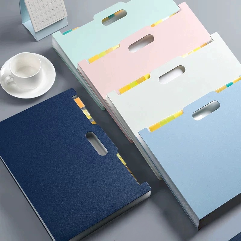 Expandable Accordion File Folder 13 Pockets - Akkordeon-Aktenordner mit 13 Fächern, erweiterbarer Aktenordner