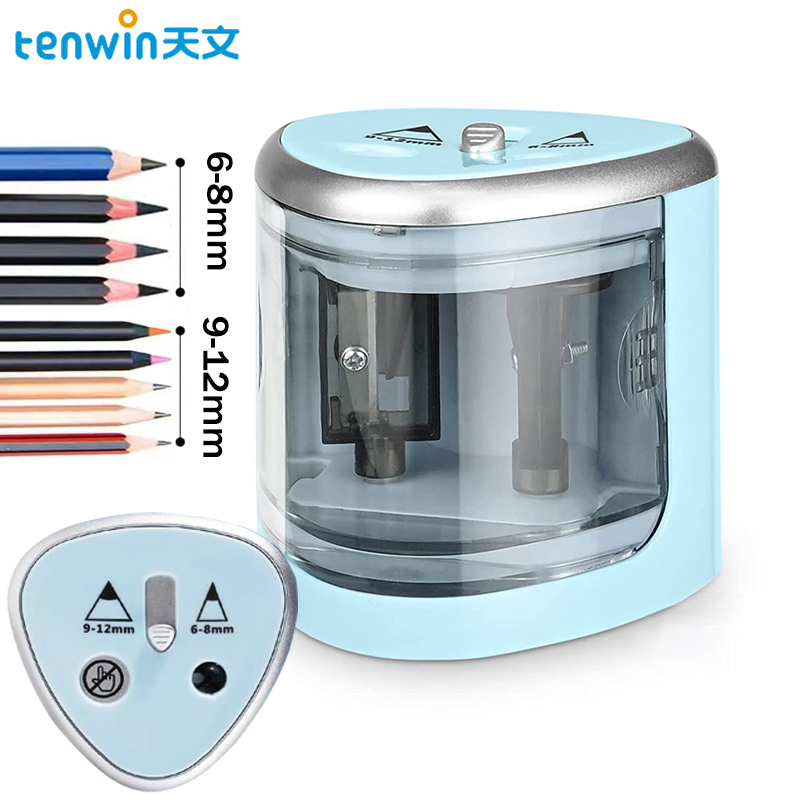Electric Pencil Sharpener Usb - Tenwin neue zwei-Loch elektrische automatische Bleistift