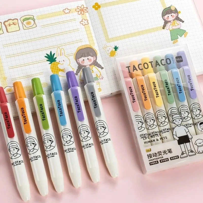6 Stück/Set Pastellfarbene Mac – Pastel Highlighter Set Double Ended Bewertung und Preis