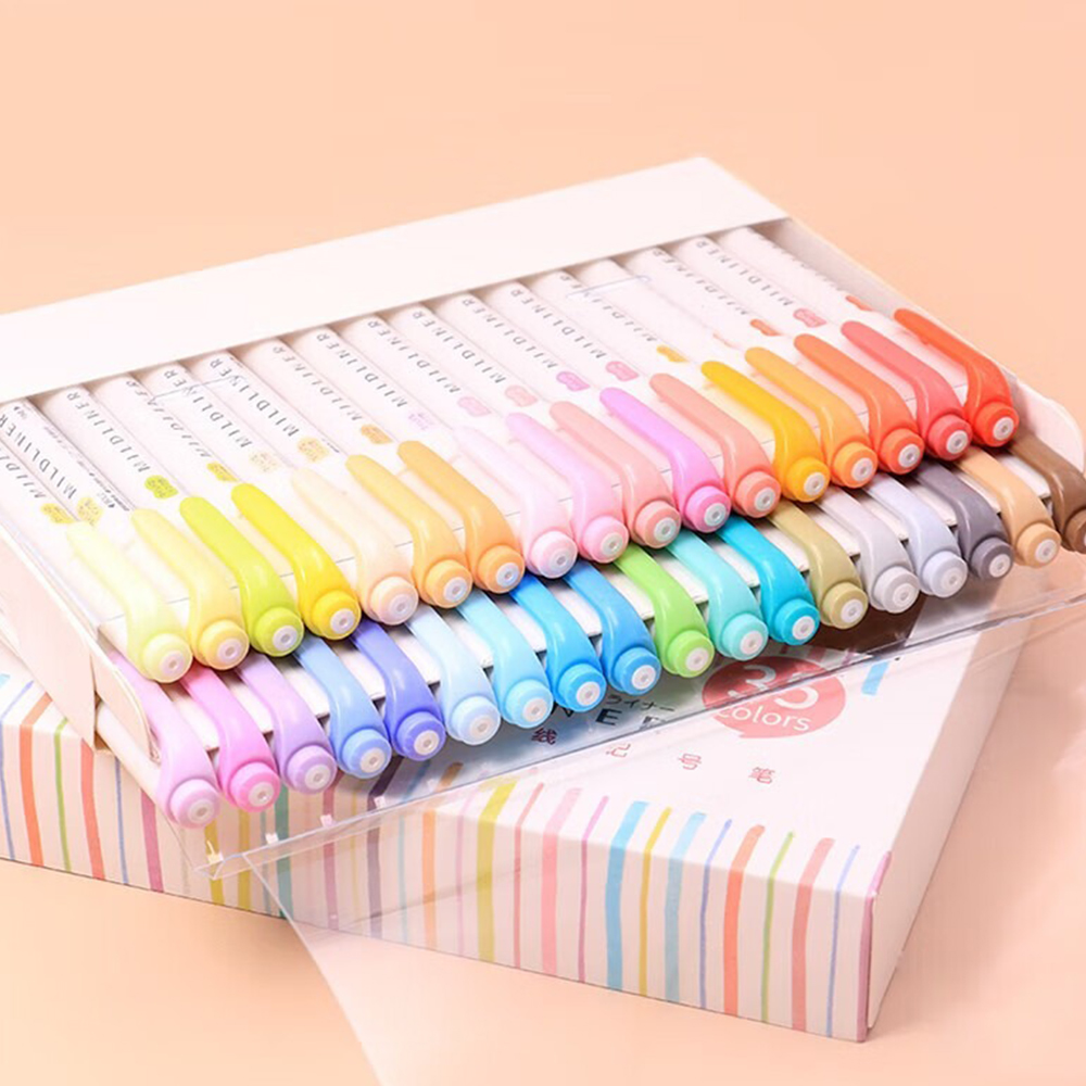 35-Farben-ZEBRA Mildliner High – Pastel Highlighter Set Double Ended Bewertung und Preis