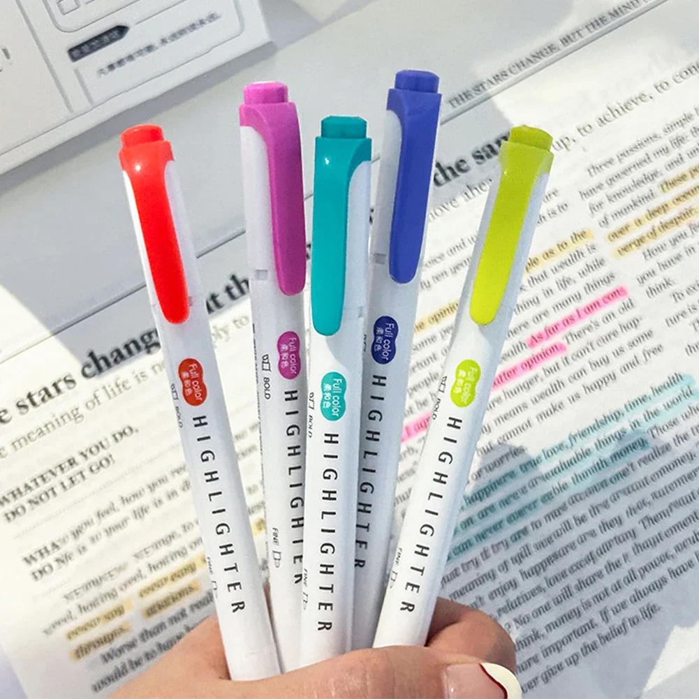 5 Stück Pastell-Textmarker, Fa – Pastel Highlighter Set Double Ended Bewertung und Preis
