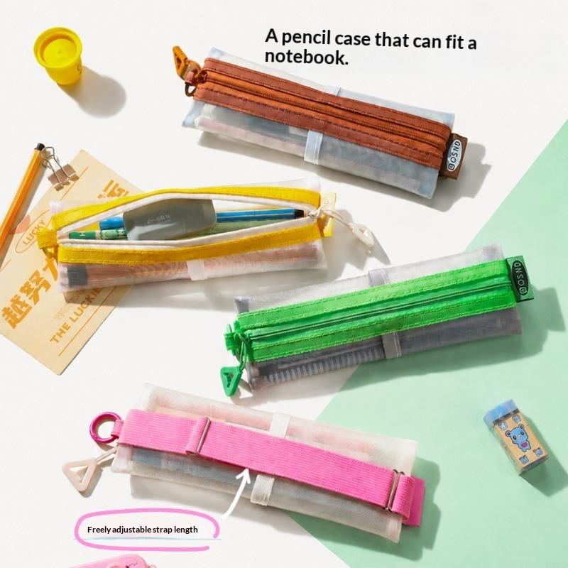 Transparente Netz-Federtasche  – Clear Mesh Pencil Pouch For Exam Bewertung und Preis