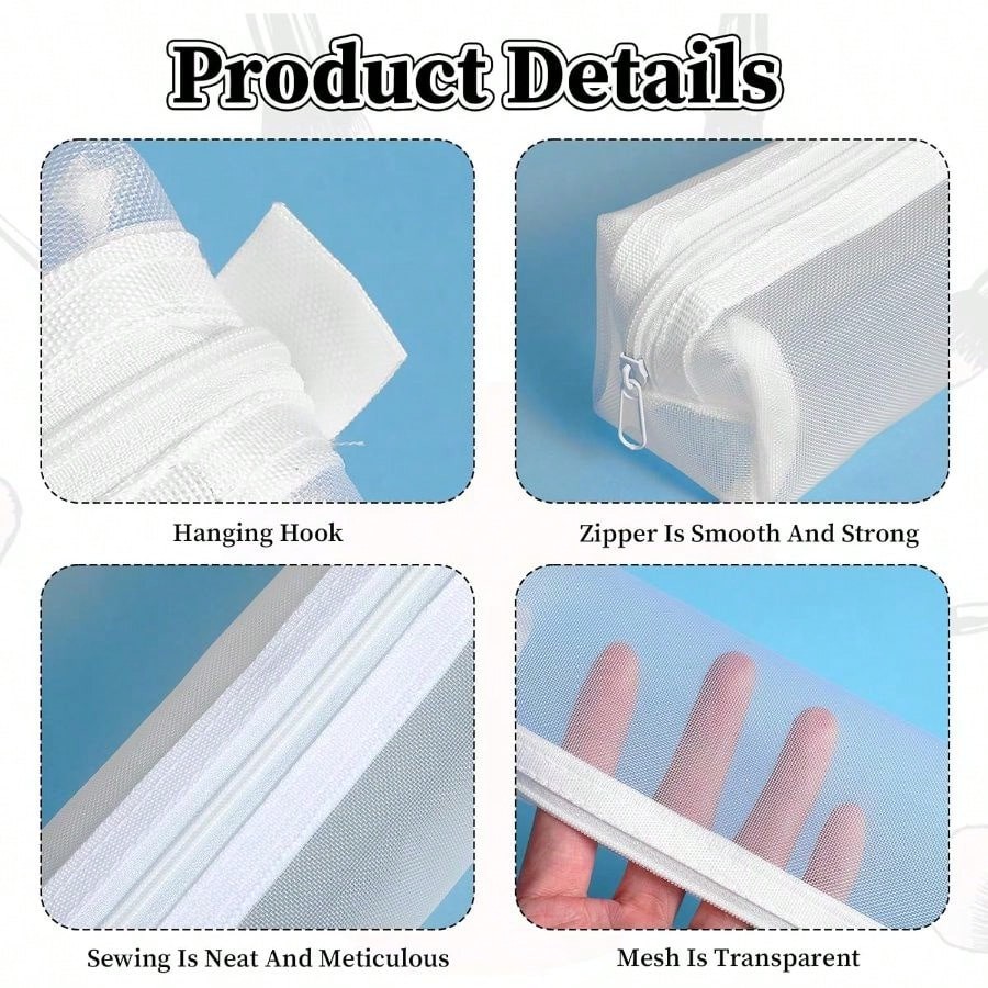 Transparentes Netz-Federmäppch – Clear Mesh Pencil Pouch For Exam Bewertung und Preis