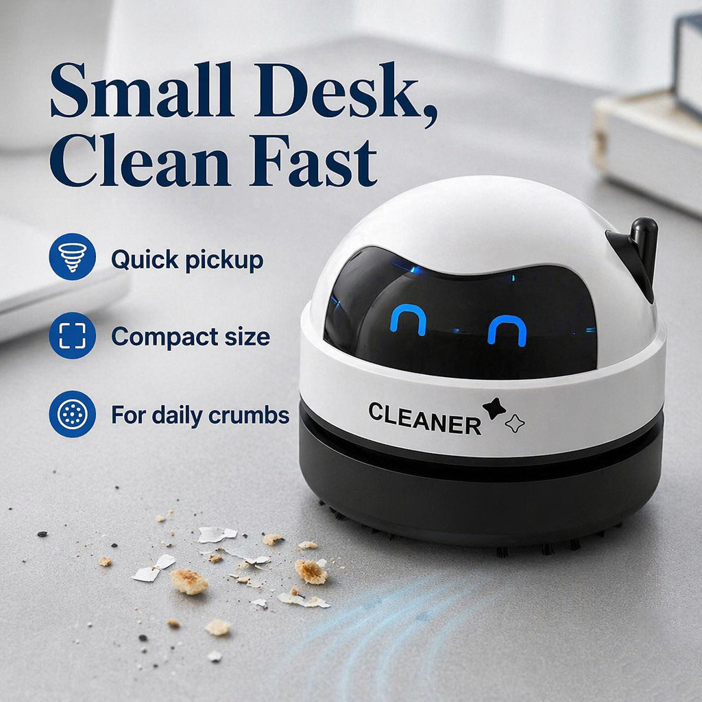 Mini-Tischstaubsauger 360 °    – Mini Desktop Vacuum Cleaner For Eraser Dust Bewertung und Preis