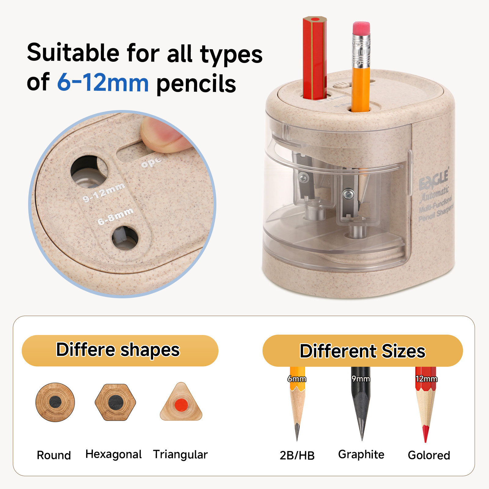 EAGLE Automatischer Elektrisch – Electric Pencil Sharpener Usb Bewertung und Preis