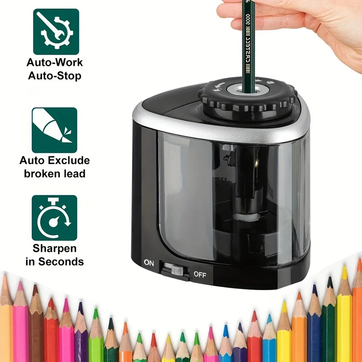 Elektrischer Spitzer, automati – Electric Pencil Sharpener Usb Bewertung und Preis
