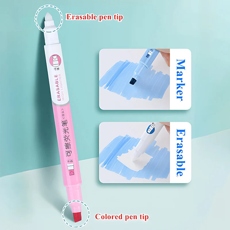 6-Farben-löschbares Textmarker – Pastel Highlighter Set Double Ended Bewertung und Preis