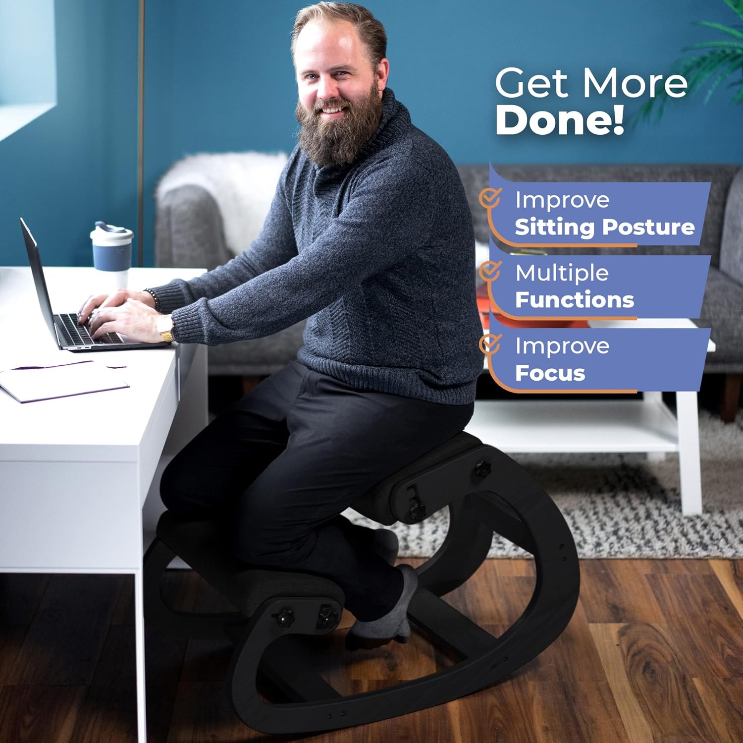 Ergonomischer Holz-Kniestuhl V – Office Furniture Bewertung und Preis