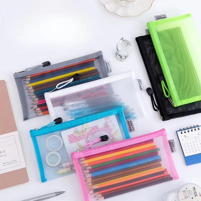 NEUE Langlebige Transparente N – Clear Mesh Pencil Pouch For Exam Bewertung und Preis