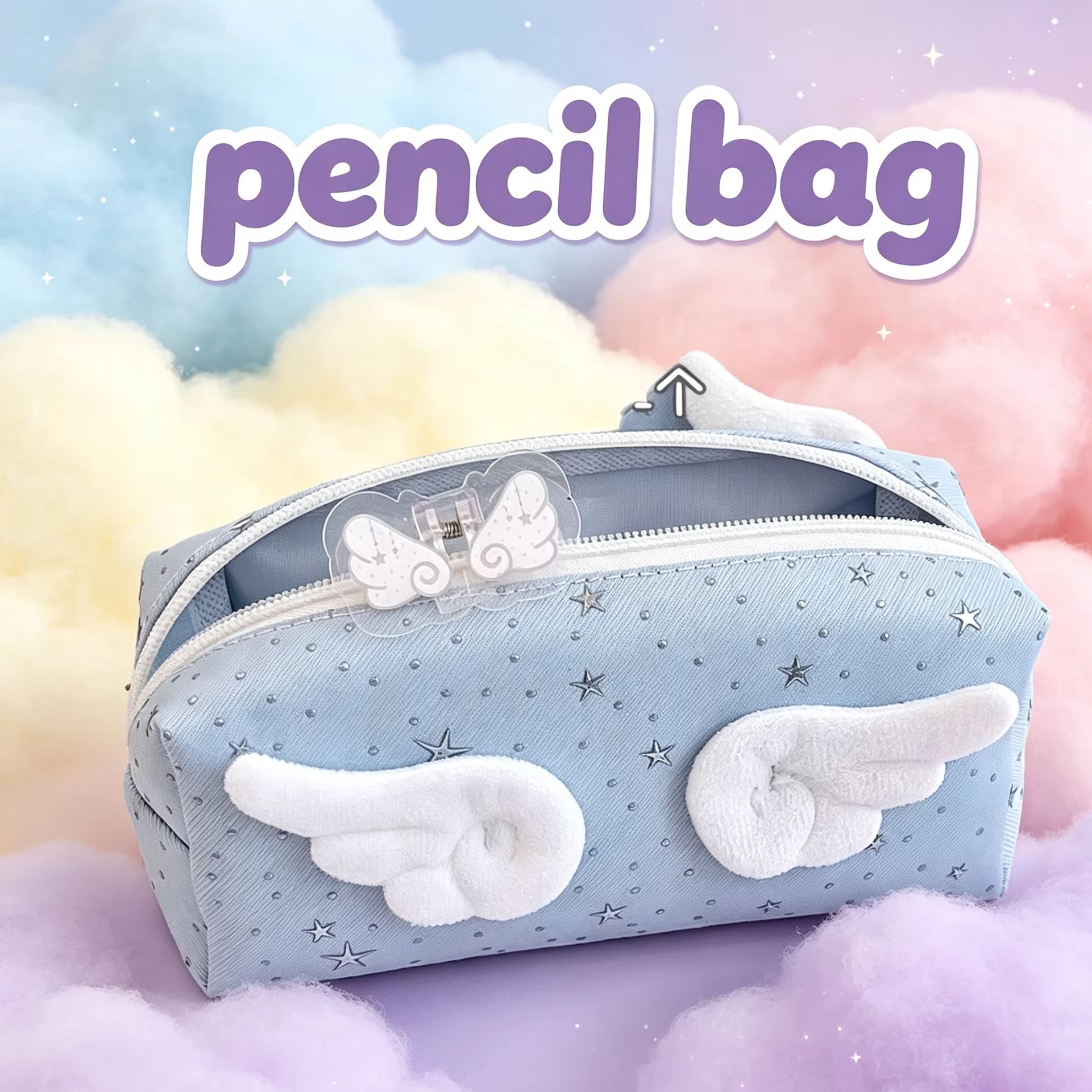 Federmäppchen mit Engelsflügel – Aesthetic Large Pencil Case Pouch Bewertung und Preis