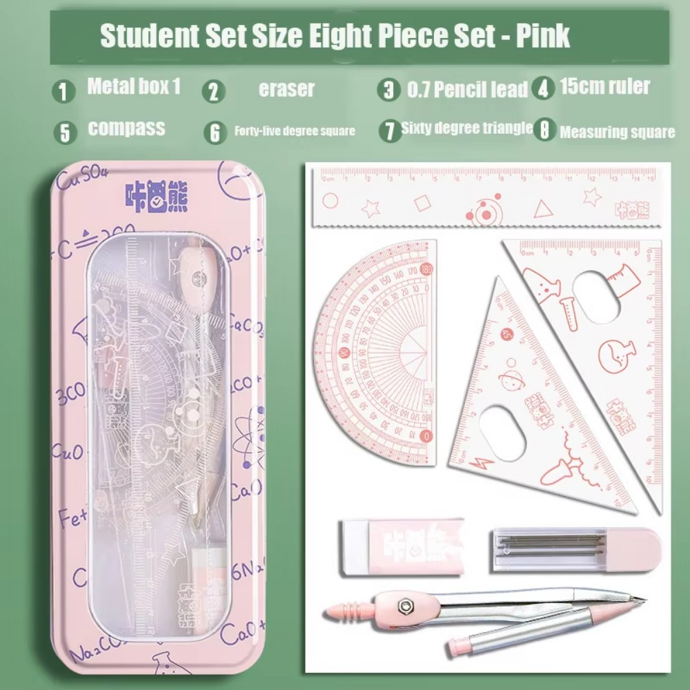8-teiliges Multifunktionales M – Math Geometry Set With Compass Bewertung und Preis