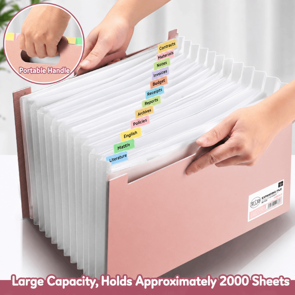 13-Fächer Erweiterbare Aktenma – Expandable Accordion File Folder 13 Pockets Bewertung und Preis