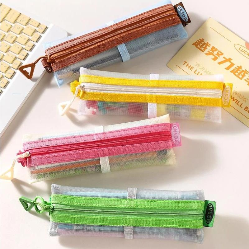Transparente Mesh-Federtasche  – Clear Mesh Pencil Pouch For Exam Bewertung und Preis