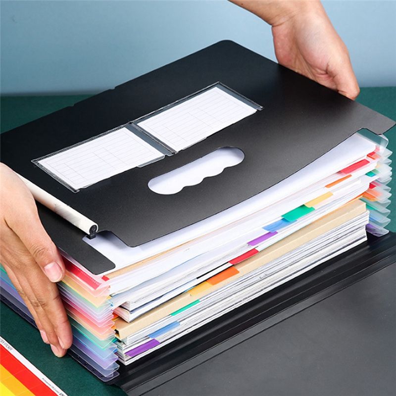 1 Stück 13-Fächer-Aktenordner, – Expandable Accordion File Folder 13 Pockets Bewertung und Preis
