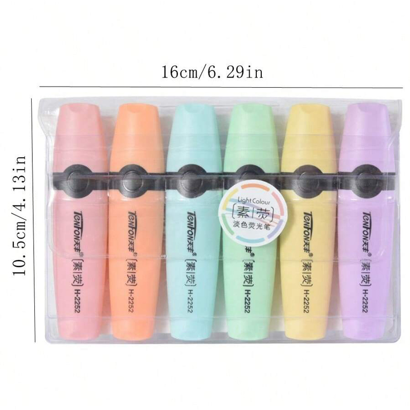 6 Teile/satz Highlighter Paste – Pastel Highlighter Set Double Ended Bewertung und Preis