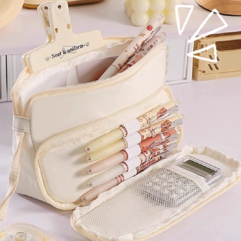 Elfenbein Große Kapazität Blei – Aesthetic Large Pencil Case Pouch Bewertung und Preis