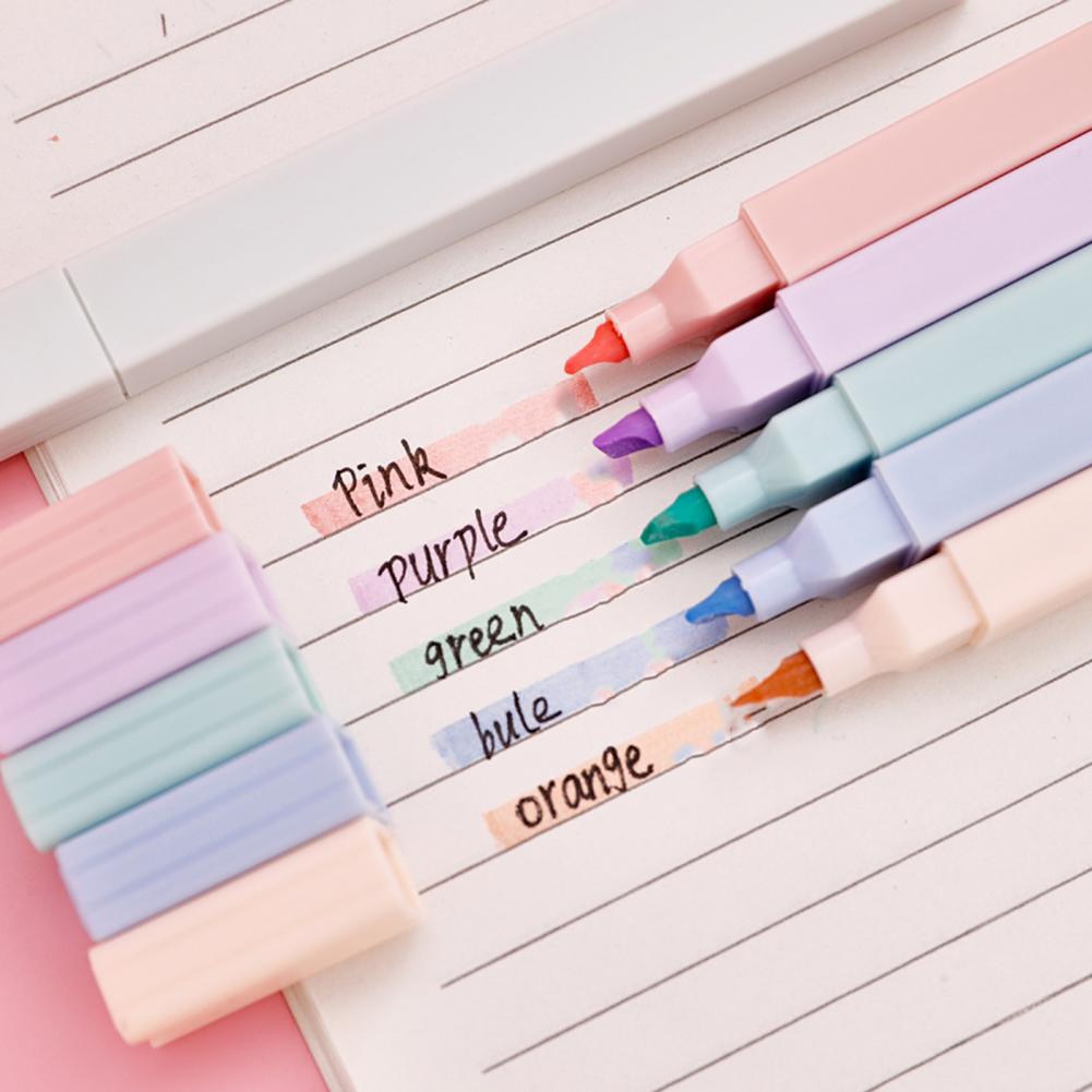 Bunte Textmarker, 6-teiliges P – Pastel Highlighter Set Double Ended Bewertung und Preis