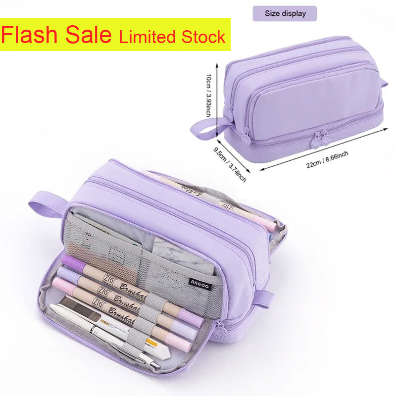 4-Fächer-Federmäppchen mit gro – Aesthetic Large Pencil Case Pouch Bewertung und Preis